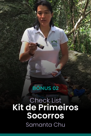 Check Lista para Kit de Primeiros Socorros em Área Remotas naturais